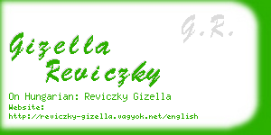 gizella reviczky business card